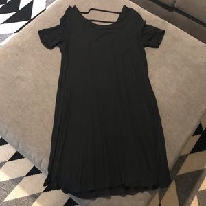 Black T-shirt dress